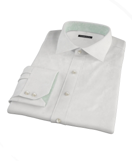 White Royal Twill Custom Dress Shirt 