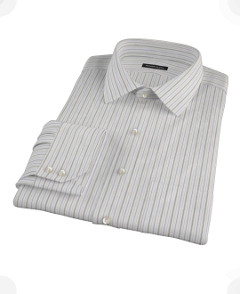 Lavender Charcoal Multi-stripe Dress Shirt 