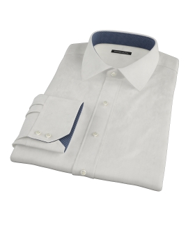 White Phantom Wide Stripe Fitted Dress Shirt 
