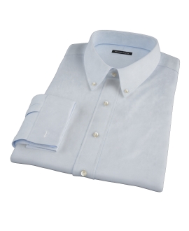 Bowery Light Blue Wrinkle-Resistant Pinpoint Custom Made Shirt 