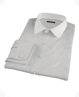 Light Gray End-on-End Custom Made Shirt 