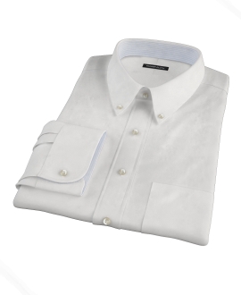 Bowery White Wrinkle-Resistant Pinpoint Tailor Made Shirt 