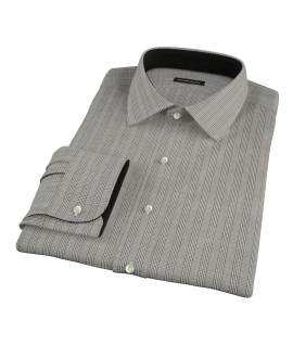 Black Glen Plaid Custom Made Shirt 
