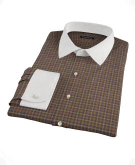 Brown Tartan Tailor Made Shirt 