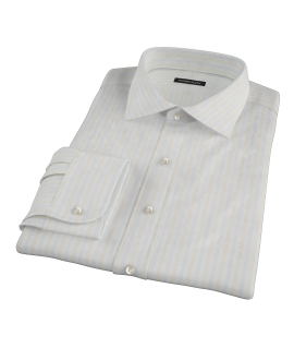 Blue and Yellow Stripe Dress Shirt 