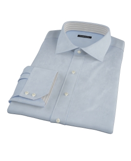 Thomas Mason Blue Twill Fitted Dress Shirt 