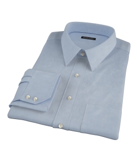 Sky Blue Wrinkle Resistant Cavalry Twill Dress Shirt 