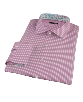 Cranberry and Blue Multi-Stripe Tailor Made Shirt 