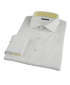 Blue and Yellow Stripe Custom Made Shirt 