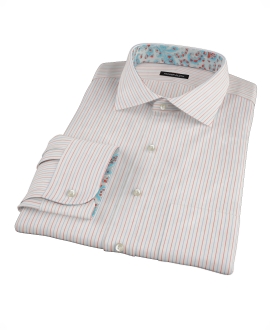 Blue and Red Stripe Custom Dress Shirt 