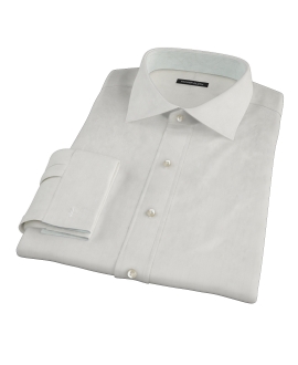 White Phantom Wide Stripe Custom Dress Shirt 