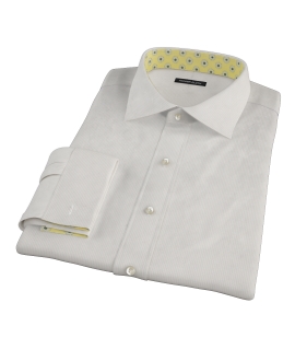 100s Khaki Stripe Custom Made Shirt 