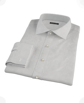 Light Gray End-on-End Men's Dress Shirt 