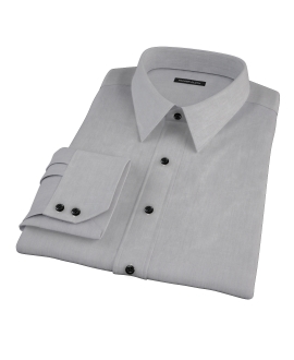 Jones Charcoal Grey End-on-End Fitted Shirt 