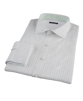 Blue and Green Stripe Tailor Made Shirt 
