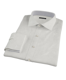 White Phantom Grid Custom Dress Shirt 