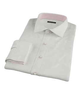 White Phantom Grid Fitted Shirt 