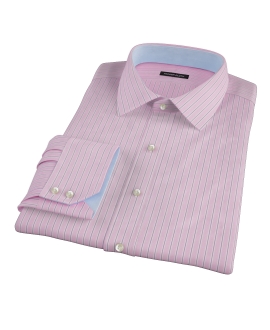 Pink and Navy Stripe Custom Made Shirt 