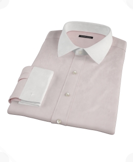 Pink 120s Rich Oxford Cloth Custom Made Shirt 