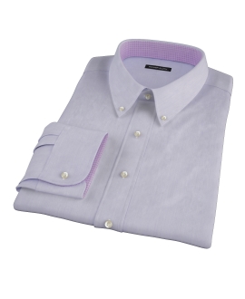 Albini Purple Superfine Stripe Men's Dress Shirt 