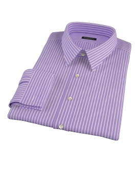 Purple Reverse Bengal Stripe Men's Dress Shirt 