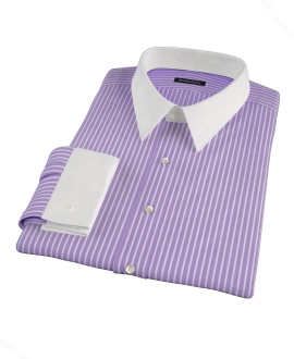 Purple Reverse Bengal Stripe Custom Made Shirt 
