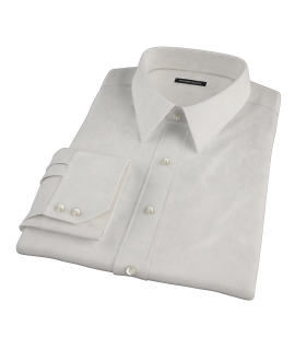 100s Khaki Stripe Custom Dress Shirt 