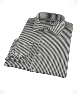 Small Black Gingham Tailor Made Shirt 