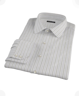 Lavender Charcoal Multi-stripe Custom Made Shirt 