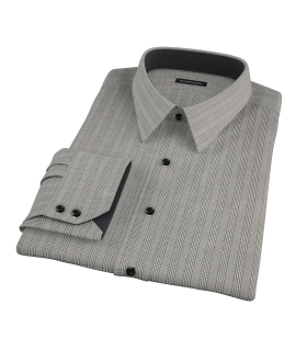 Black Glen Plaid Custom Made Shirt 