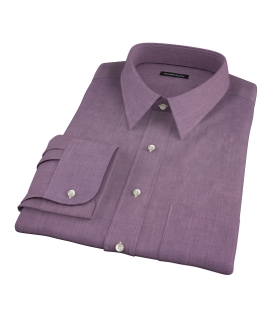 Jones Eggplant End on End Tailor Made Shirt 