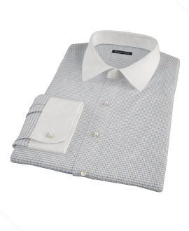 Coffee & Blue Check Tailor Made Shirt 