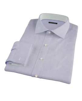 Albini Purple Superfine Stripe Custom Dress Shirt 
