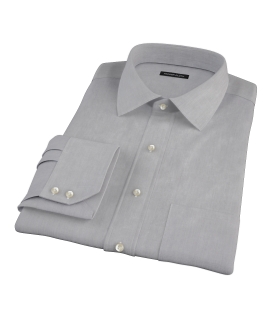 Jones Charcoal Grey End-on-End Custom Dress Shirt 