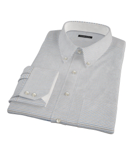 Coffee & Blue Check Tailor Made Shirt 