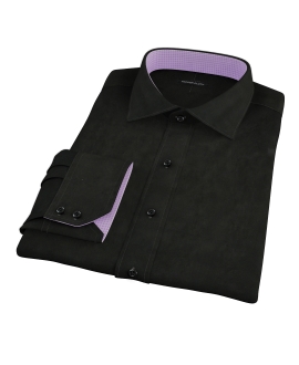 Black Broadcloth Dress Shirt 