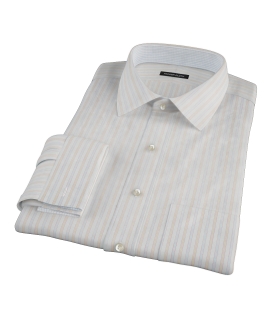 Blue and Orange Stripe Tailor Made Shirt 