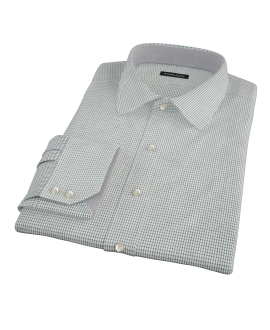 Green and Blue Check Dress Shirt 