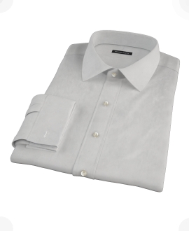 Light Gray End-on-End Custom Dress Shirt 