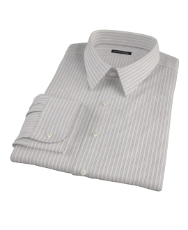 Japanese Lavender and Gray Stripe Tailor Made Shirt 