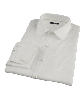 White Phantom Wide Stripe Fitted Dress Shirt 