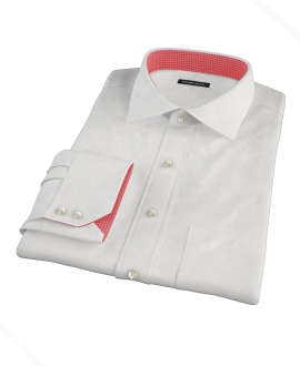 White Pinpoint Men's Dress Shirt 