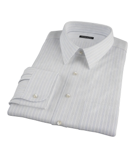 Blue and Green Stripe Dress Shirt 