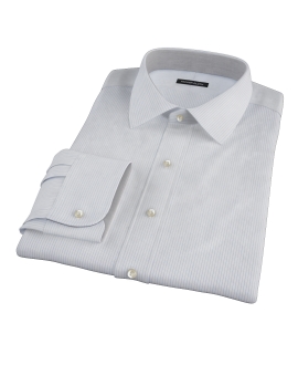 Morton Wrinkle-Resistant Royal Blue Stripe Tailor Made Shirt 