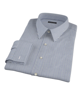 Navy and Green Pinstripe Custom Made Shirt 