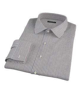 Navy and Red Pinstripe Custom Made Shirt 