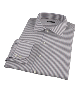 Navy and Red Pinstripe Custom Dress Shirt 