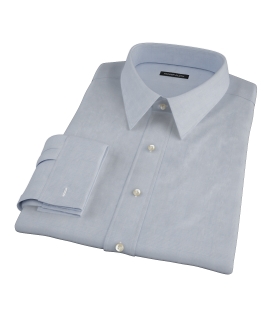 Light Blue Glen Plaid Men's Dress Shirt 