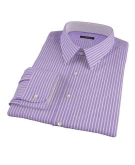 Purple Reverse Bengal Stripe Custom Dress Shirt 