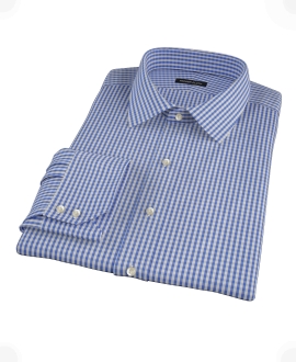 Small Blue Japanese Gingham Dress Shirt 